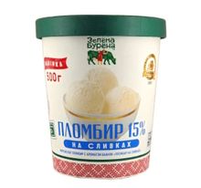 Мороженое &quot;Пломбир на сливках&quot; 500г. Зелена Бурена - купить с доставкой по Москве и области