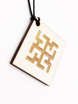 Деревянный славянский оберег Духобор