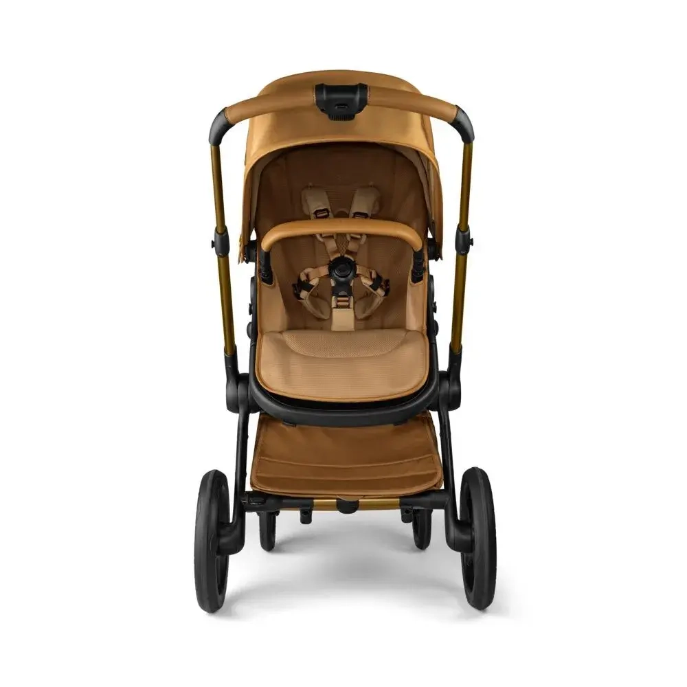 Коляска 2 в 1 Bugaboo Fox 5 Complete Noir Limited Edition Amber Glow