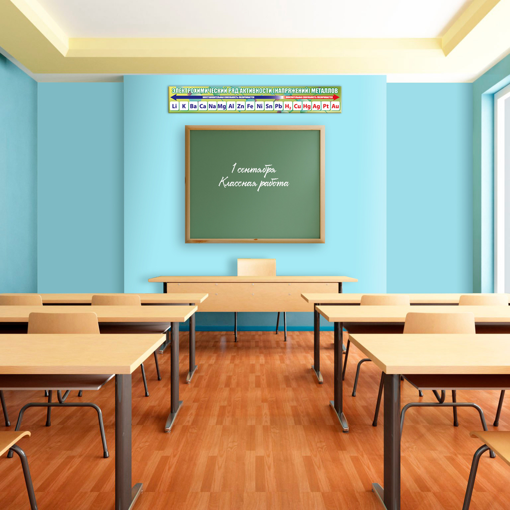 Стенд Электрохимический ряд активности (напряжений) металлов 150000557