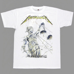 Футболка Metallica And Justice For All белая