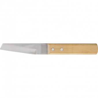 Нож хозяйственный, многоцелевой, деревянная рукоятка Сибртех