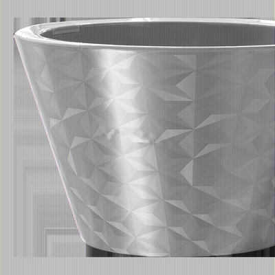 Кашпо для цветов пластиковое 5л d-23 см «Грани» Оливковый