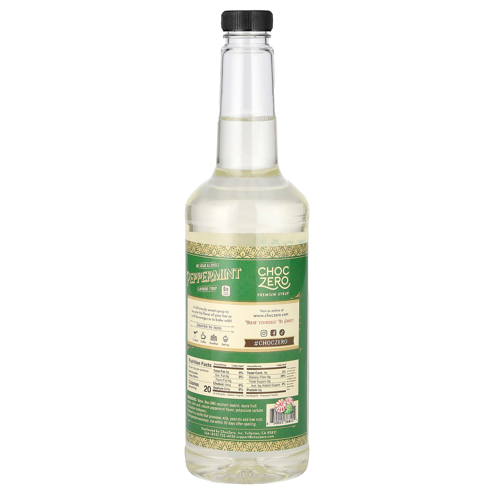 ChocZero, ароматизатор, сироп из перечной мяты, 750 мл (26,5 унции)