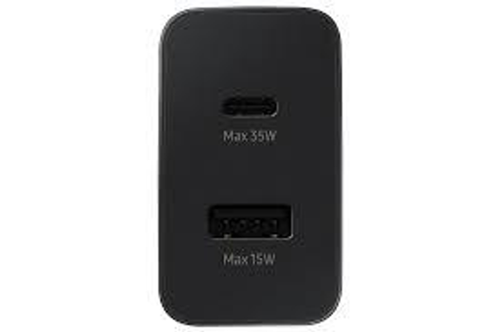 СЗУ Samsung EP-TA220 двухпортовое без кабеля PD 35Вт, черный (EP-TA220NBEGRU)