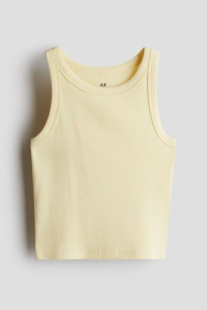 H&amp;M Топ без рукавов, светло-желтый