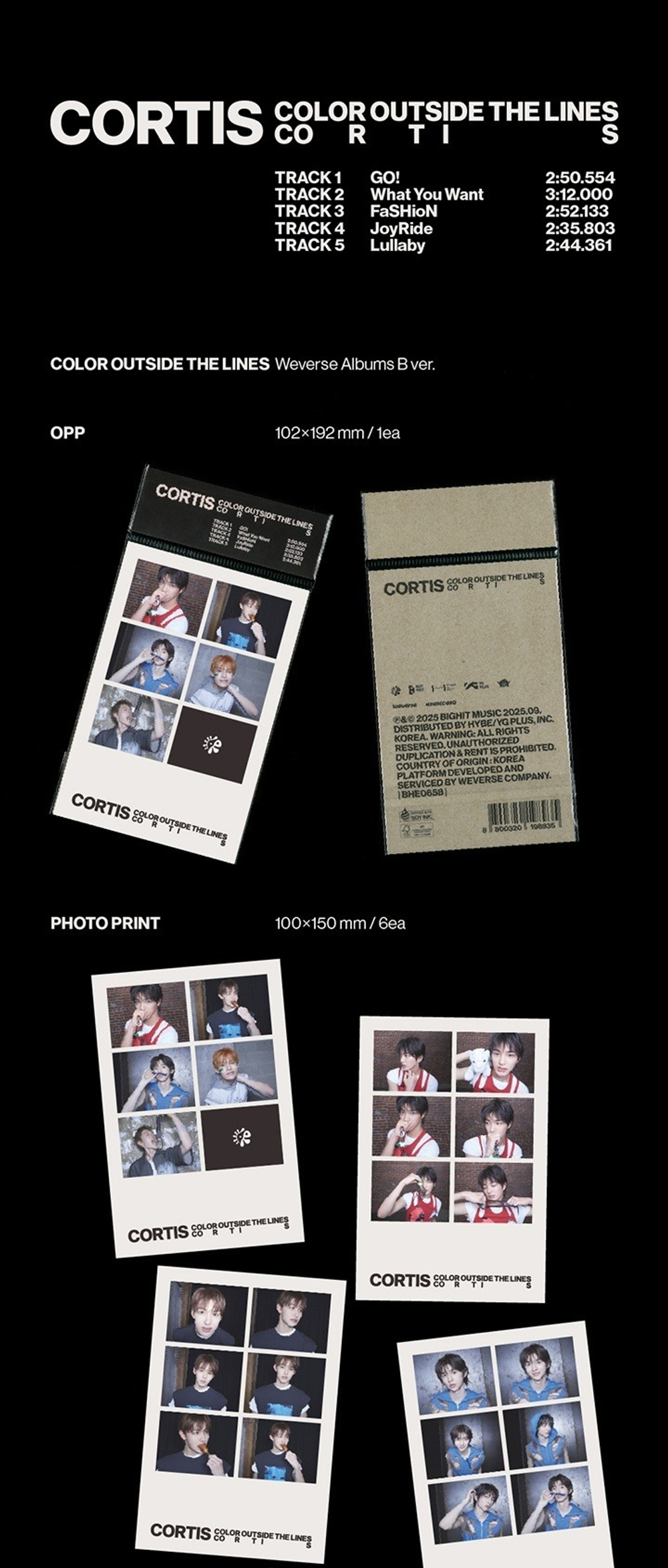 Альбом CORTIS - The 1st EP [COLOR OUTSIDE THE LINES] (Weverse Albums ver.)