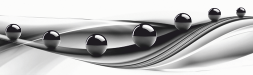 Кухонный фартук Черные сферы (Ф-140) 2000х600 мм