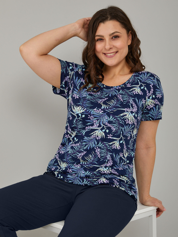 Футболка Фв-107/черника-веточки