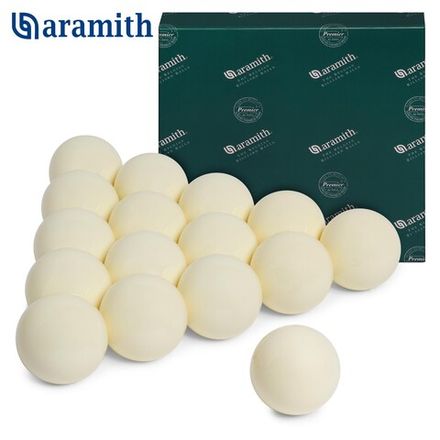 Шары Aramith Premier Pyramid без номеров ø68мм белый биток