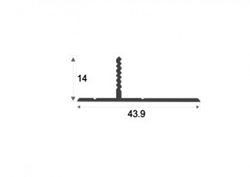 Алюминиевый теневой профиль ПО-146 2700 мм