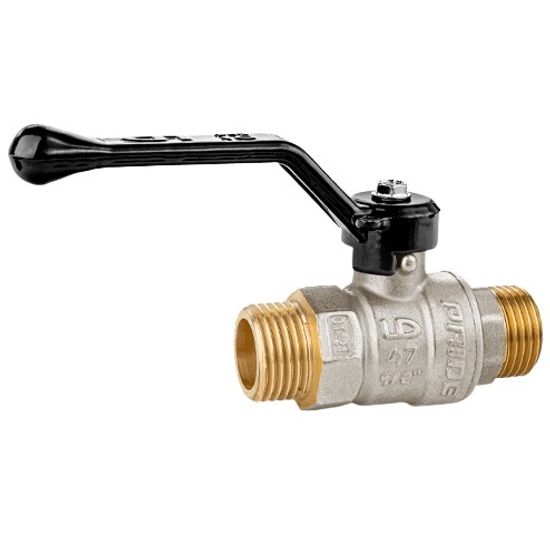 Кран шаровой LD Pride 1/2" НР/НР полнопроходной, рычаг (LD 47.305.15)