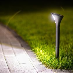 USL-F-169-PT630 SENSOR Садовый светильник на солнечной батарее. с датчиком движения. 1 светодиод. Белый свет. 1x3.7V Li-Ion аккумулятор в-к. IP44. TM Uniel