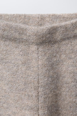 ZARA ТРИКОТАЖНЫЕ БРЮКИ-ДЖОГГЕРЫ, СВЕТЛО-БЕЖЕВЫЙ