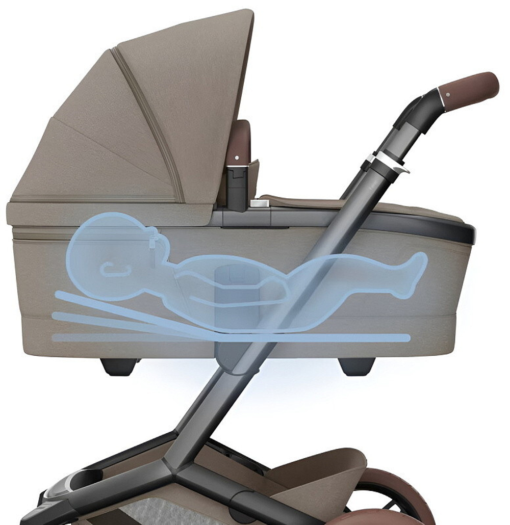 Детская коляска Maxi-Cosi Fame 3 в 1 с автокреслом CabrioFix Select grey Twillic Truffle/Трюфель(беж)