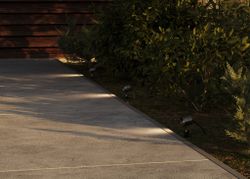 Уличный грунтовый светодиодный светильник Maytoni Clyde O493FL-L3GF3K