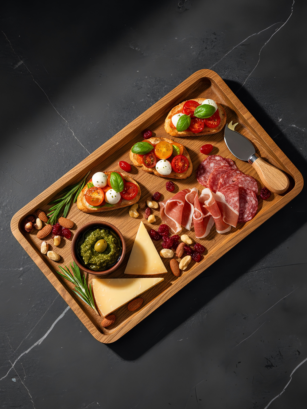 Поднос деревянный прямоугольный 30х20 см