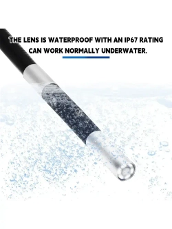 Поворотный эндоскоп 6 мм с Дисплеем /автомобильная камера /Бороскоп