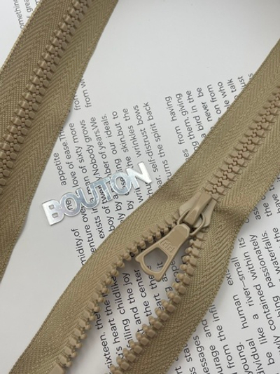 Молния riri тракторная разъёмная 1 замок, 6 мм, цвет 2212, бежевый