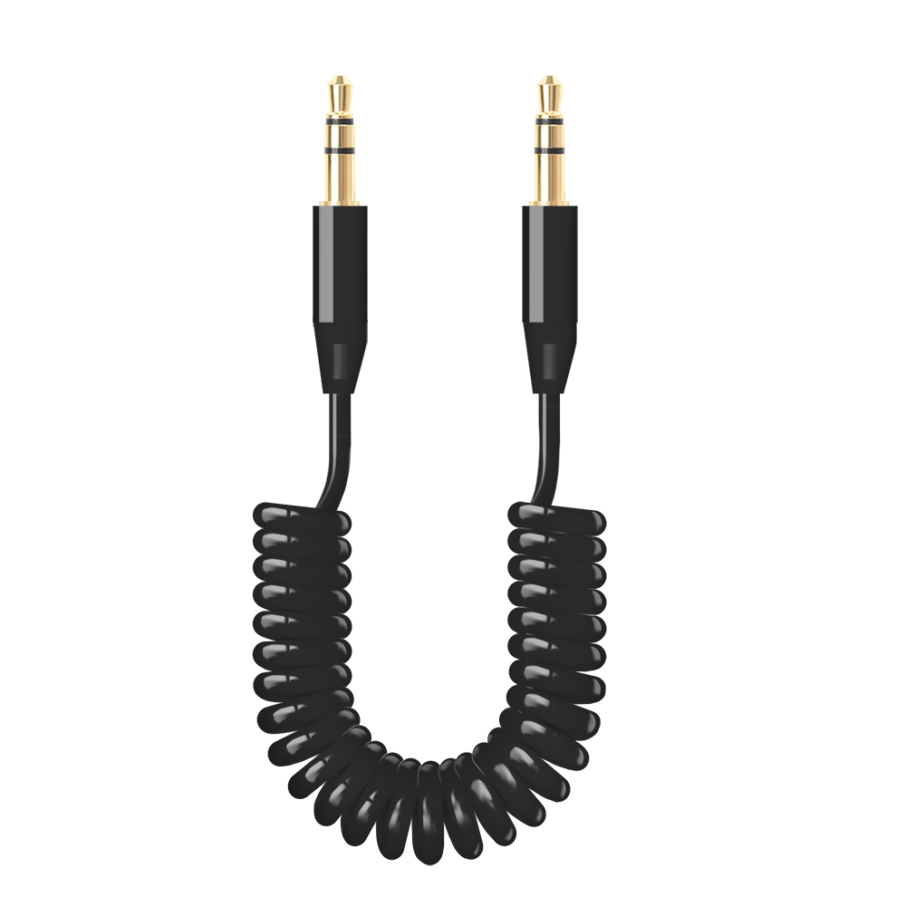 Аудиокабель AUX Jack3.5мм - Jack3.5мм, 1.2м, черный