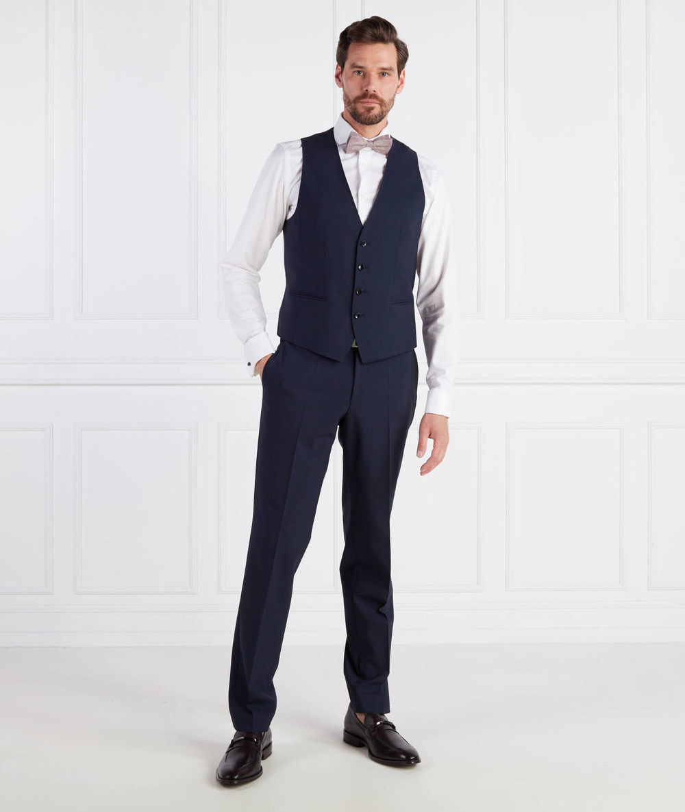 хлопковое штаны h-lenon-mm-224 BOSS BLACK - темно-синий(50480544)