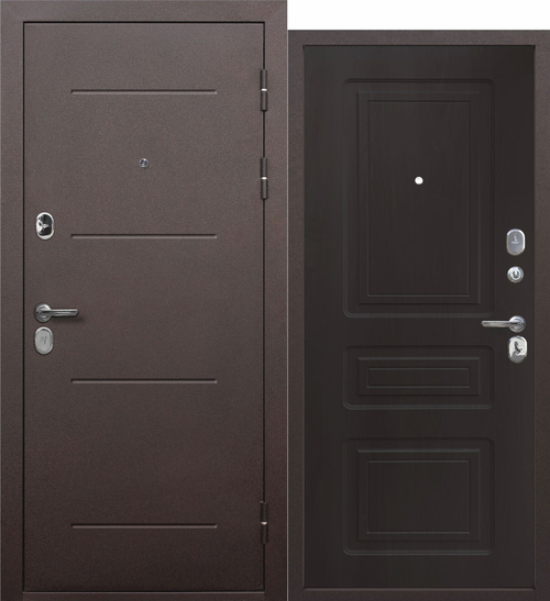 Стальная дверь ТОЛСТЯК Медный Антик