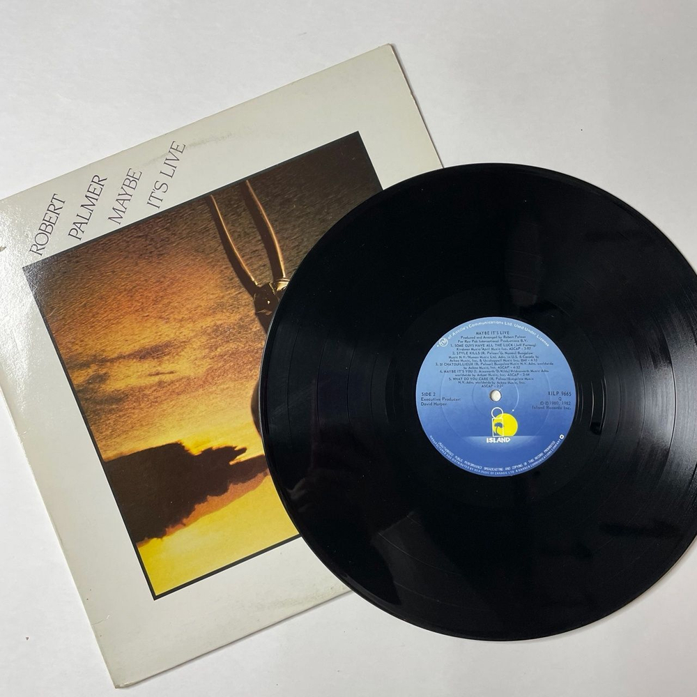Винтажная виниловая пластинка LP Robert Palmer Maybe It's Live (Canada 1982)