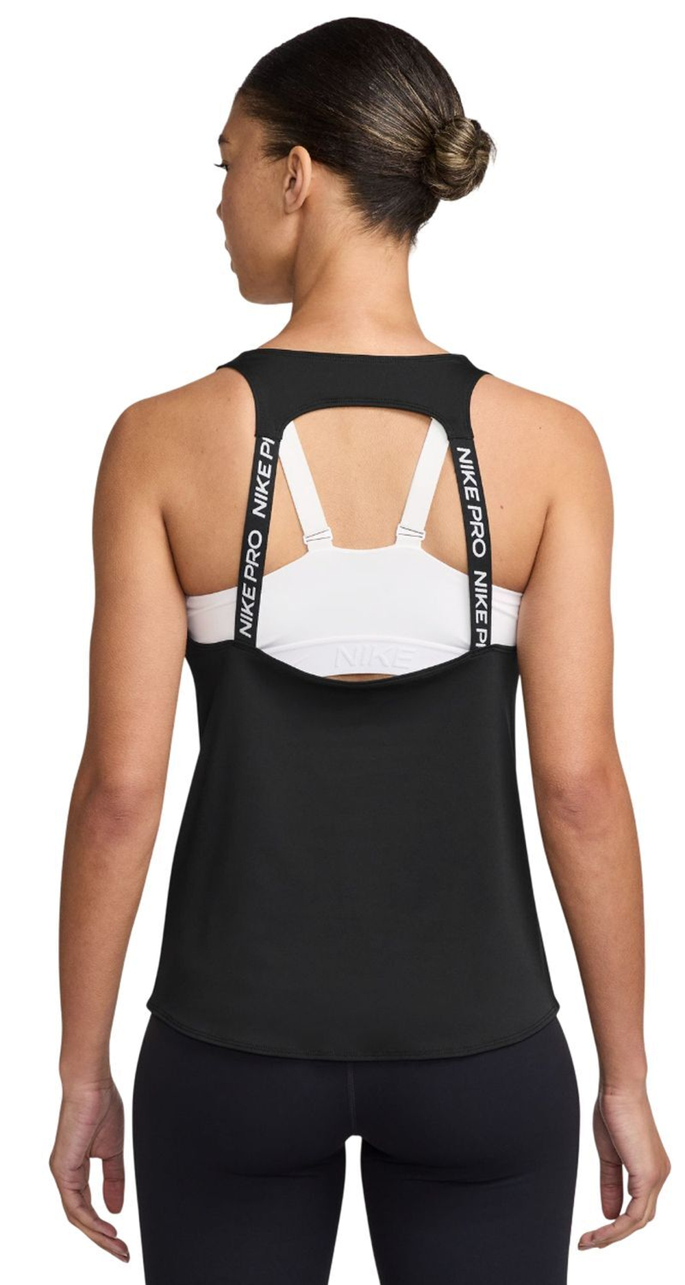 Топ теннисный Nike Dri-Fit Pro Tank Top - black/white