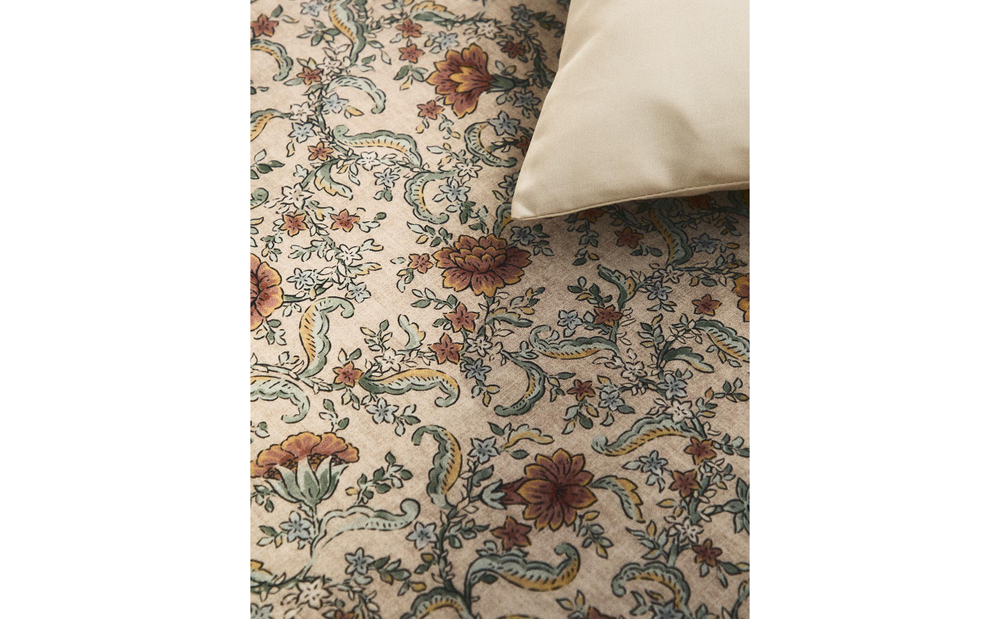 Пододеяльник Zara Home сатин, хлопок 100%, с цветочным принтом, 6152/088