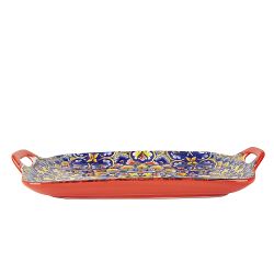 Поднос с ручками " " (красный) 29х16х3см (min6) (транспортная упаковка)