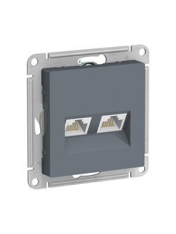 Розетка компьютерная 2-м AtlasDesign RJ45 кат.5E механизм грифель SE ATN000785