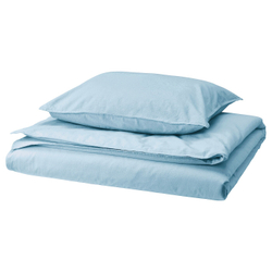 IKEA ÄNGSLILJA  (ИКЕА ÄНГСЛИЛЙА)  -  Пододеяльник и наволочка, сине-серый, 150x200/50x60 см