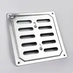 Решетка металлическая регулируемая 155х155 хромированная