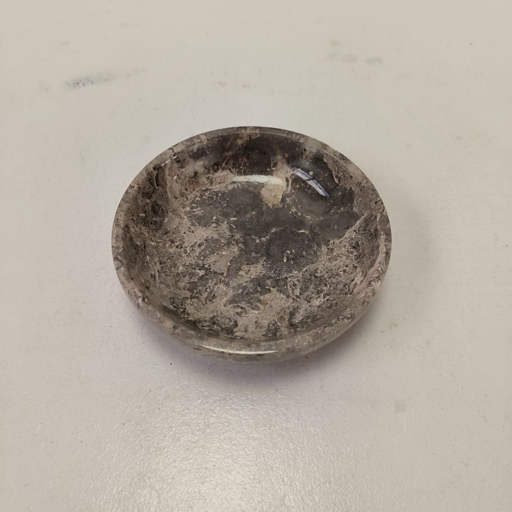 Мыльница из мрамора Grey MM-63756