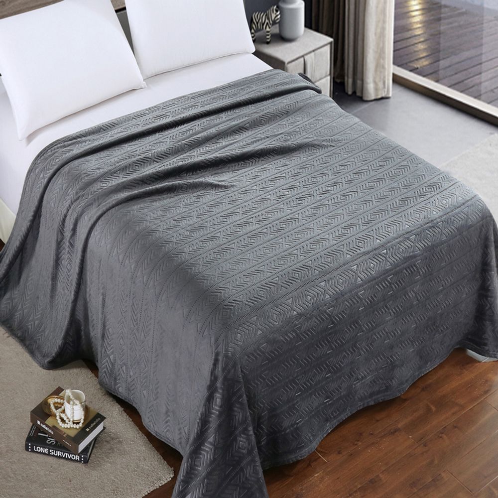 Плед "АВТ. ЛА ФОРЕСТА-011", микрофибра, Россия.