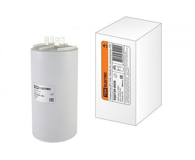 Конденсатор ДПС 450В, 100мкФ, 5%, плоский разъем, TDM