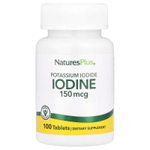 NaturesPlus, Йод, йодид калия, 150 мкг, 100 таблеток