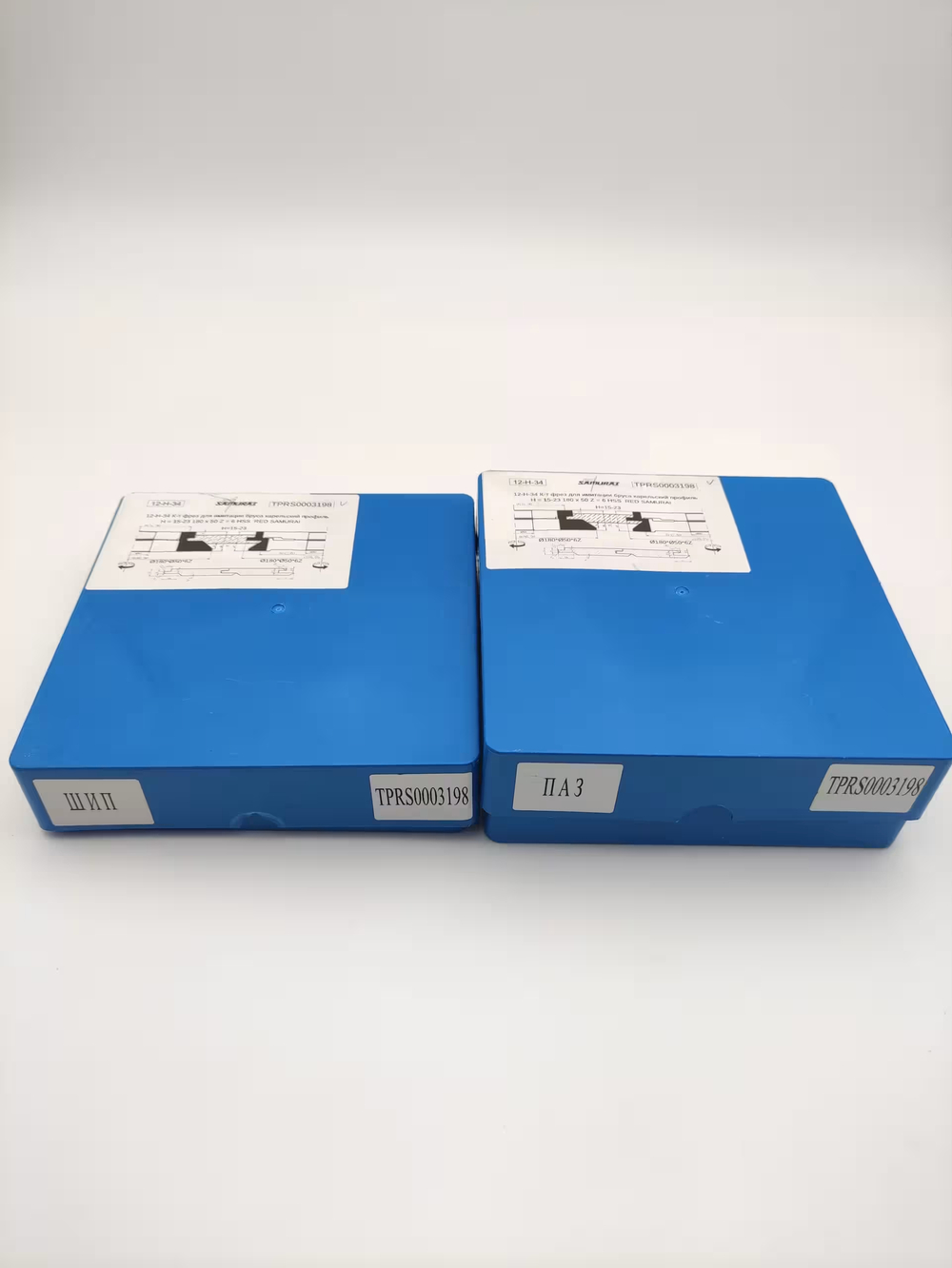 12-Н-34 К-т фрез для имитации бруса карельский профиль H = 15-23 180 х 50 Z = 6 HSS RED SAMURAI