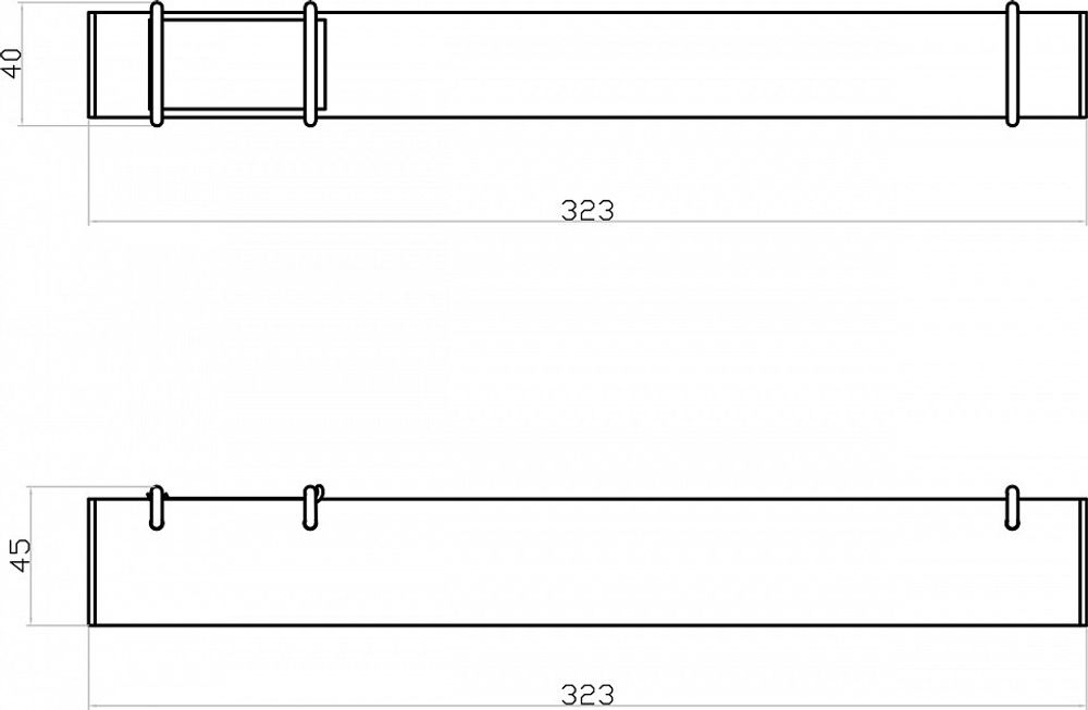 Накладной светильник Denkirs BELTY GRILL DK5570-BK