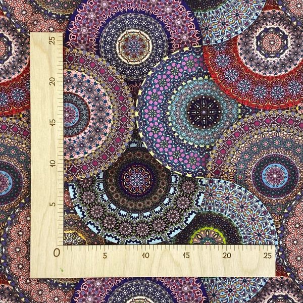 отрез 40 см. МОЗАИКА РЕЛАКС ФИАЛКА 100% хлопок Handmade Fabrics 2