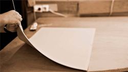 Бювар -накладка на стол- прямоугольная, кожа натуральная