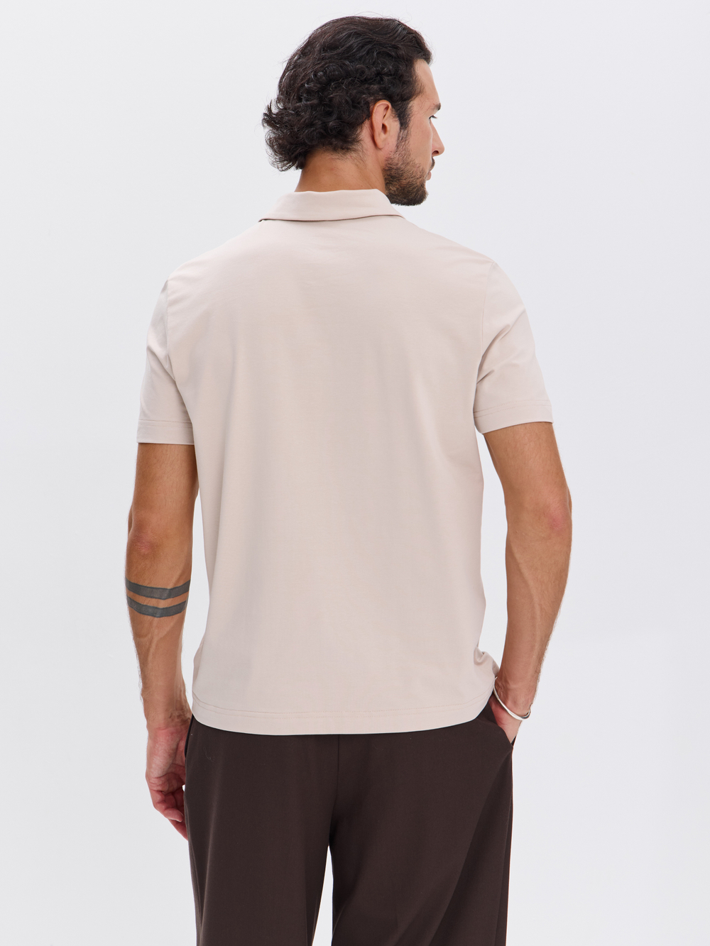 Футболка-поло трикотажная повседневная