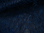 Ткань Кружево на трикотажной основе синий арт. 327064