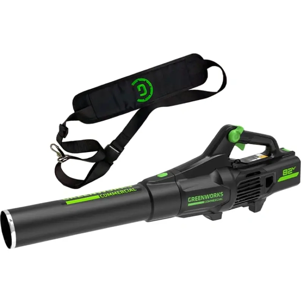 Greenworks GD82ABIIK5 82В воздуходувка аккумуляторная (1 x 5 Ач, ЗУ) 63 м/с 2407007UB