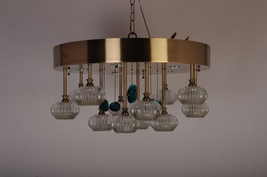 Люстра потолочная MANNE PL.7442-12+5(BR) d60