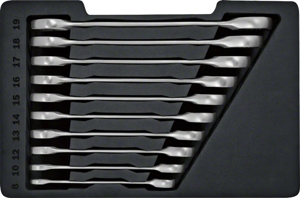 Набор рожковых/комбинированных ключей 10 шт BOSCH 1600A02AU0
