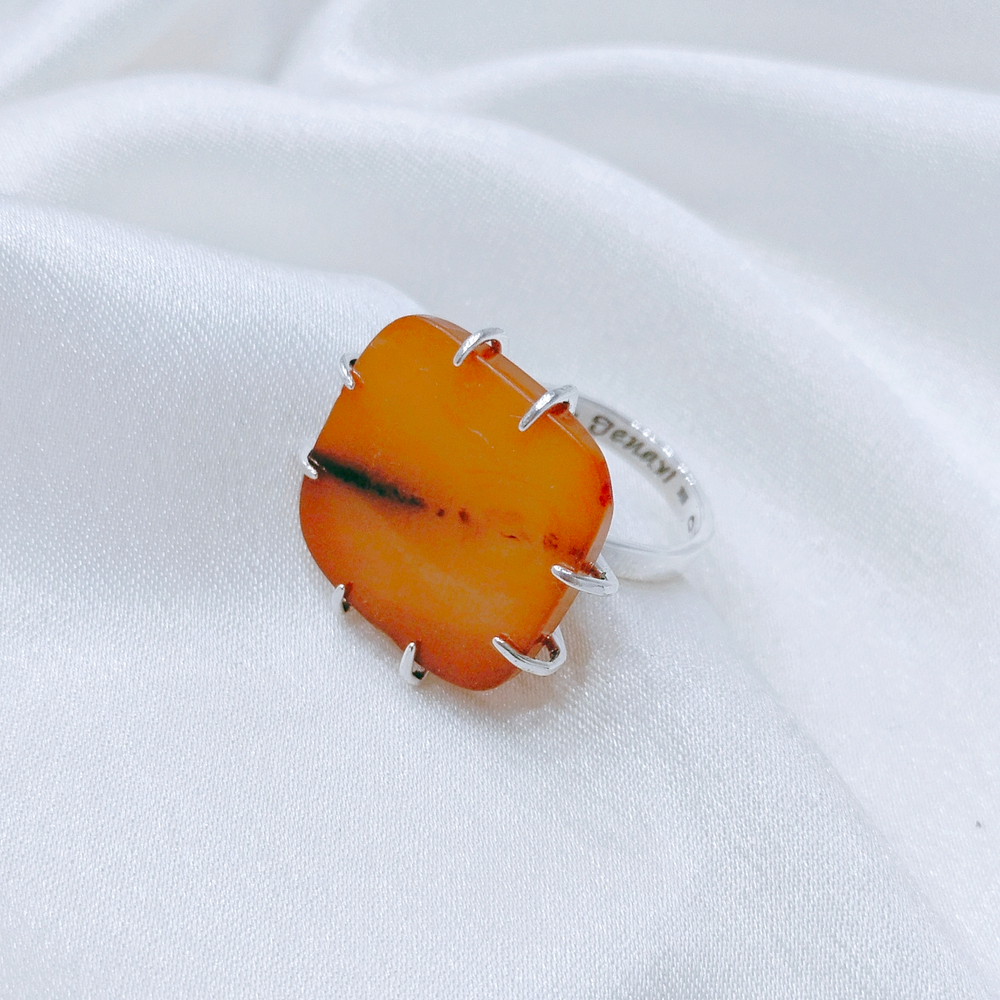 "Невада" кольцо в серебряном покрытии из коллекции "Самоцветы" от Jenavi