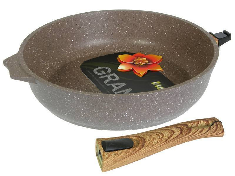 Сковорода 22см Гранит brown со съемной ручкой