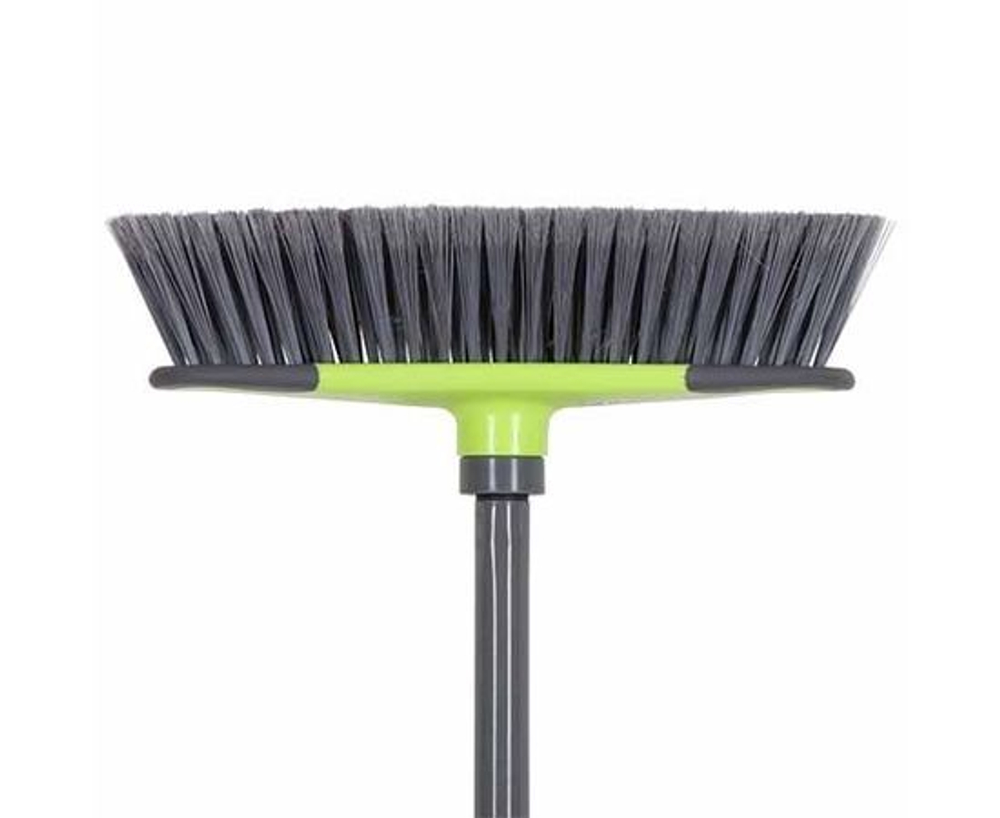 Щетка для уборки пола с ручкой 120 см серо-зеленая Чистый пол-3 Master House