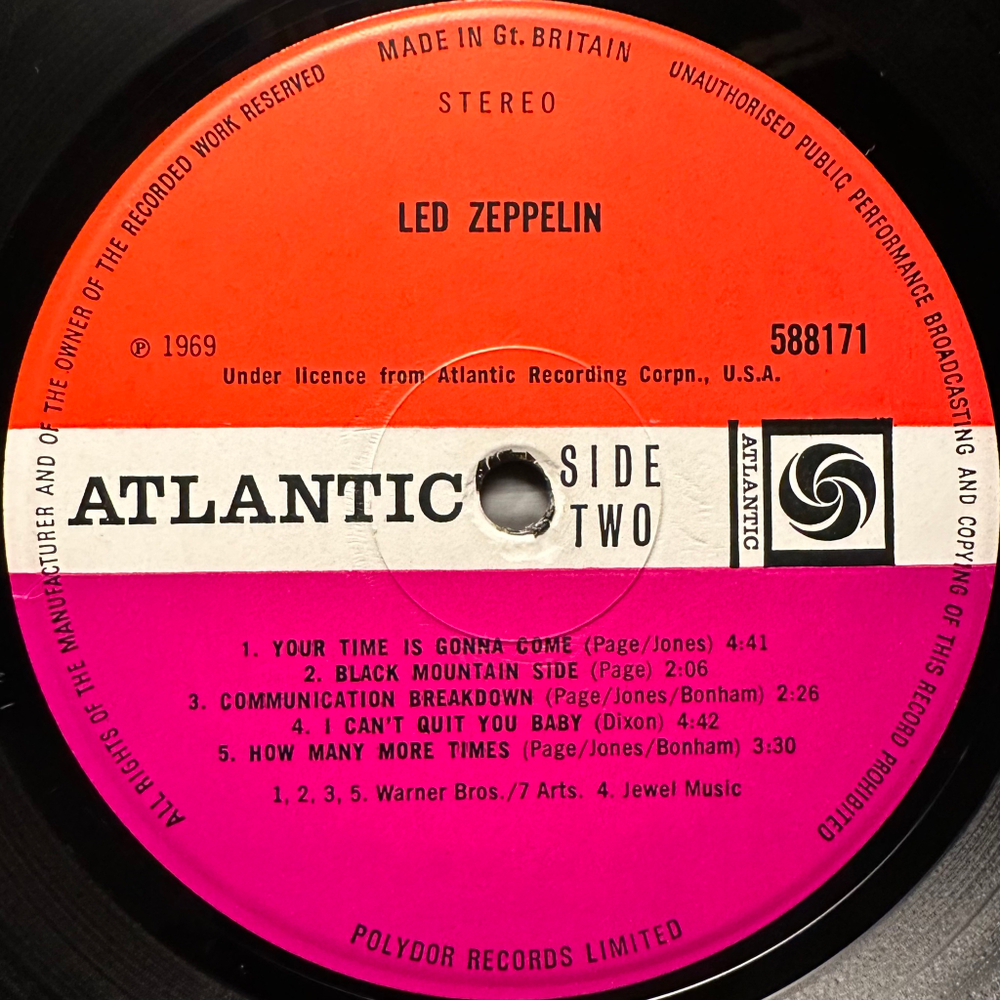 Led Zeppelin – Led Zeppelin (Англия 1969г.)
